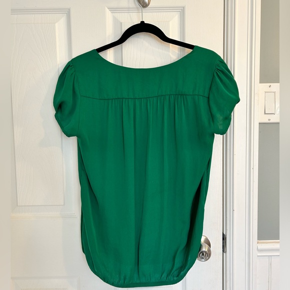 Zara - Ladies Short Sleeve Blouse - Emerald Green Top - Medium - Picture 2 of 4
